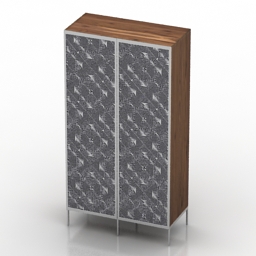 cabinet with pattern 3D Model Preview #ed6963ac