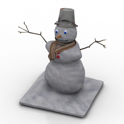3D Snowman preview