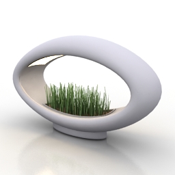 rack decor grass 3D Model Preview #8613c1f5