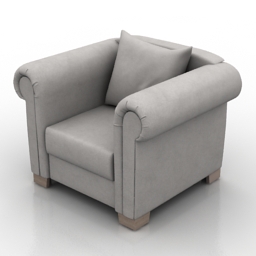 3D Armchair preview