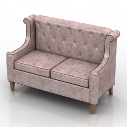sofa restoration hardware melborne 2 3D Model Preview #1056ee85