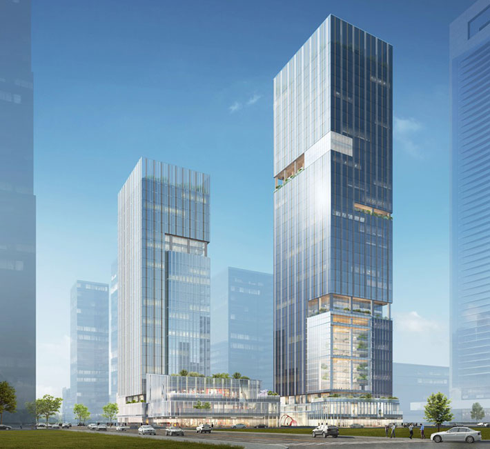 Deli mixed-use development by RMJM RED, Ningbo, China