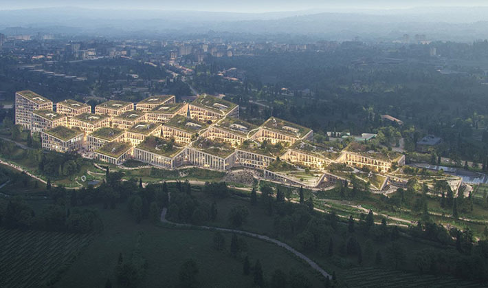 Fuse Valley village by BIG, Porto, Portugal