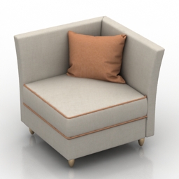 3D Armchair preview