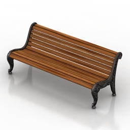 bench karmen 3D Model Preview #7916e093