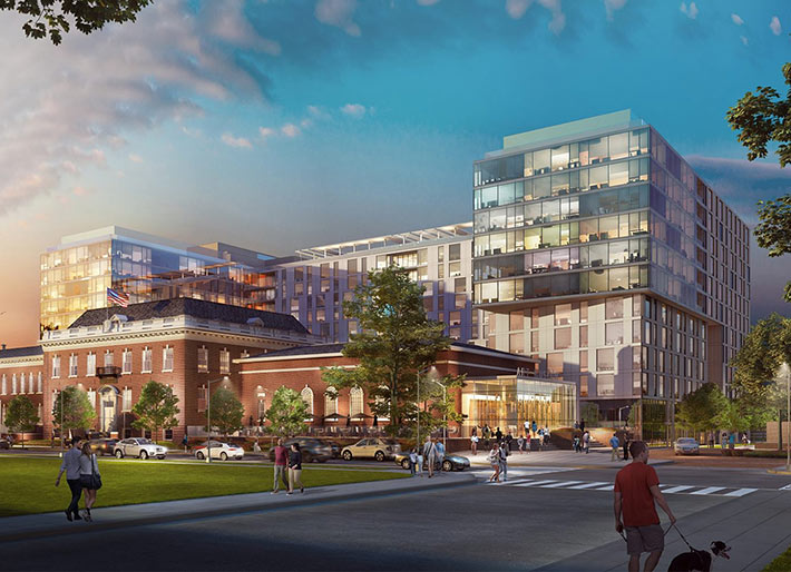 Gallery 64 mixed-use complex, Washington, USA