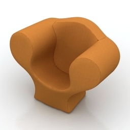 armchair moroso soft big easy 3D Model Preview #4a037620