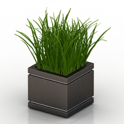 3D Flower pot preview