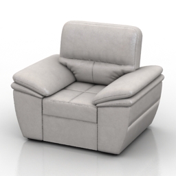 armchair lotus 3D Model Preview #60f323df