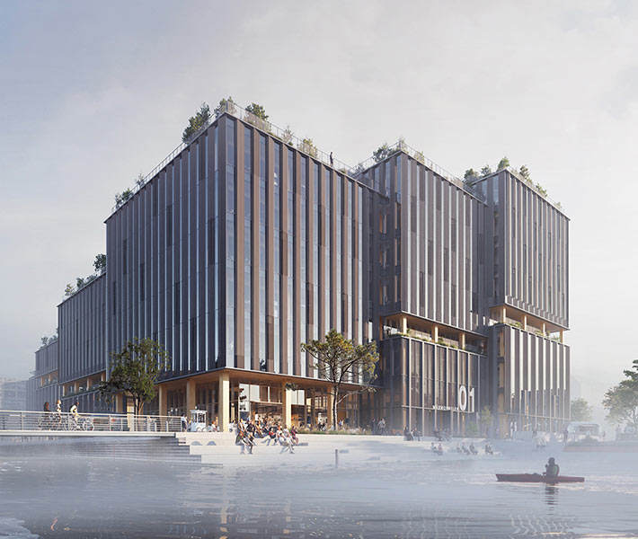 Marmormolen mixed-use building, Copenhagen, Denmark