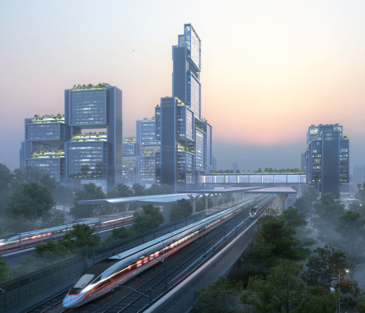 Guangming Hub by Foster + Partners, Shenzhen, China