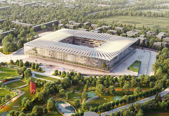 The Cathedral stadium by Populous, Milan, Italy