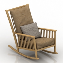 3D Rocking chair preview