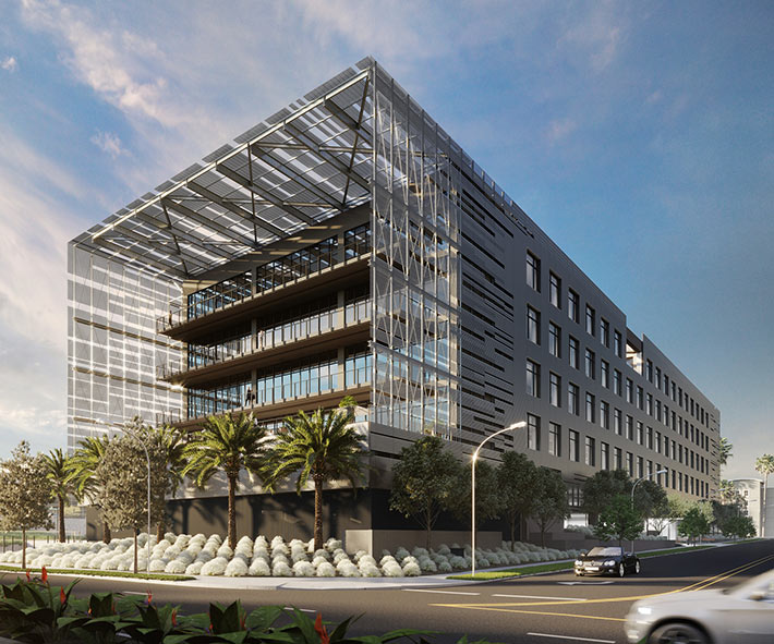 WE3 at Water's Edge, Playa Vista, Los Angeles, USA