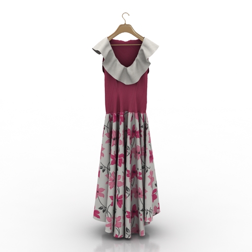 dress hanger 3D Model Preview #708408bb