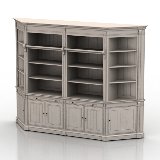 Locker 3D model large preview