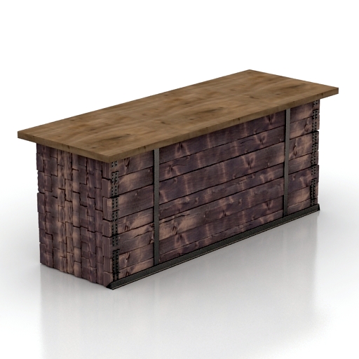 rack rustic bar 3D Model Preview #0622ff56