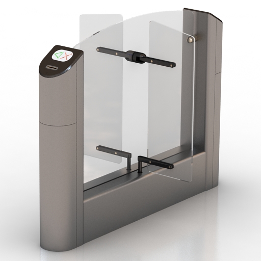 Turnstile 3D model large preview