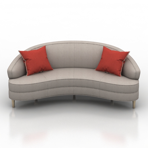 sofa barrymore jacqui couch 3D Model Preview #900cefdb