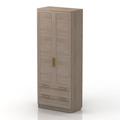 Locker 3D model large preview
