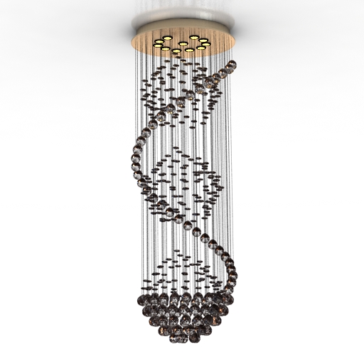 luster modern romantic spiral sphere k9 3D Model Preview #0ee1955e