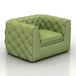 3D Armchair preview