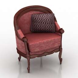 3D Armchair preview
