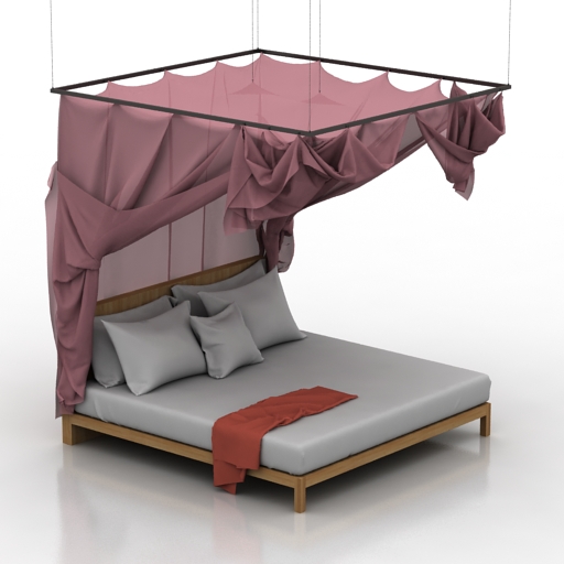 Bed 3D model large preview