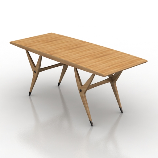 Table 3D model large preview