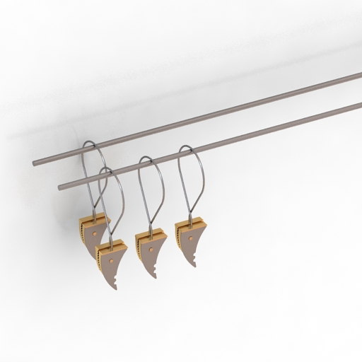 Hooks 3D model large preview