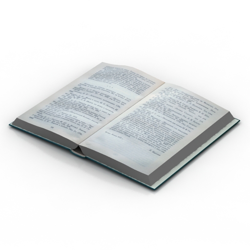 Book 3D model large preview