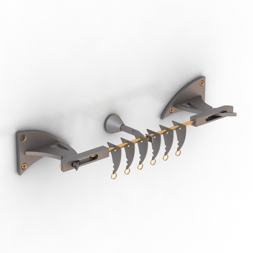 curtain rod 3D Model Preview #96682c62