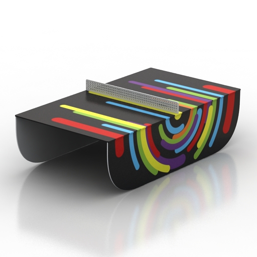 table outdoor tennis table 3D Model Preview #770094fe