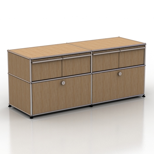 Locker 3D model large preview