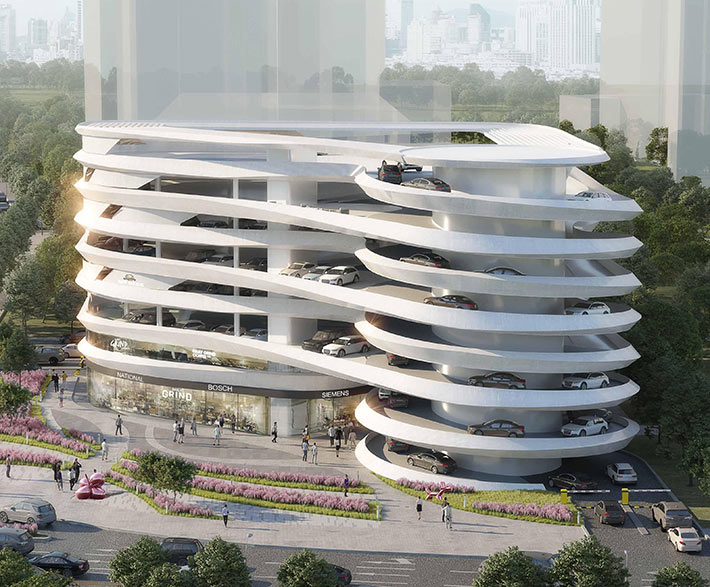 Garage building by GWP, Dongguan, China