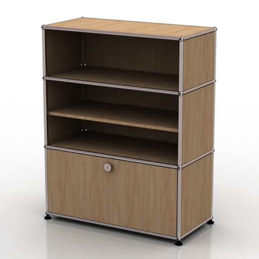 Locker 3D model large preview