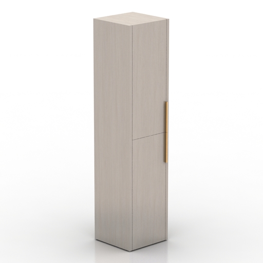 Locker 3D model large preview