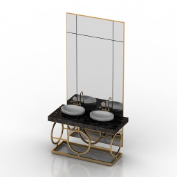 3D Wash-basin preview