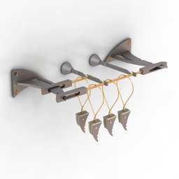 3D Curtain rod preview