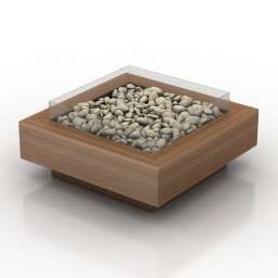 3D Fireplace Table preview