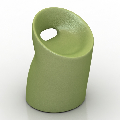 armchair barber 3D Model Preview #615f254e