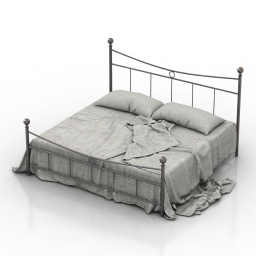 Bed 3D model large preview