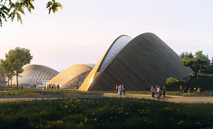 Sanxingdui Ancient Shu Cultural Heritage Museum by MAD Architects, Guanghan, China
