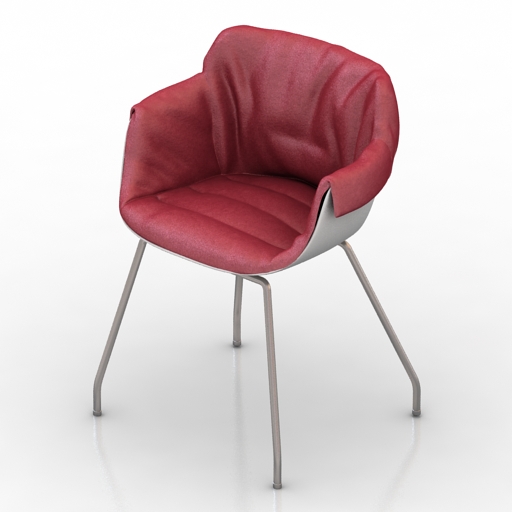 armchair mdf italia flow slim armchair 3D Model Preview #2d255f7e
