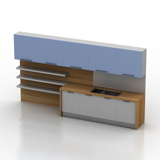 Kitchen 3D model large preview