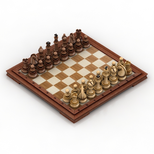 Chess 3D model large preview