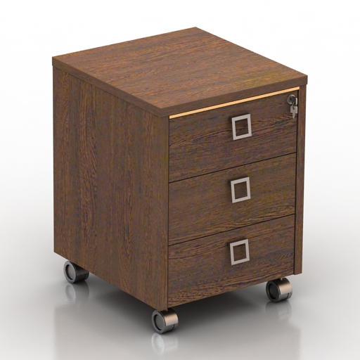 Locker 3D model large preview