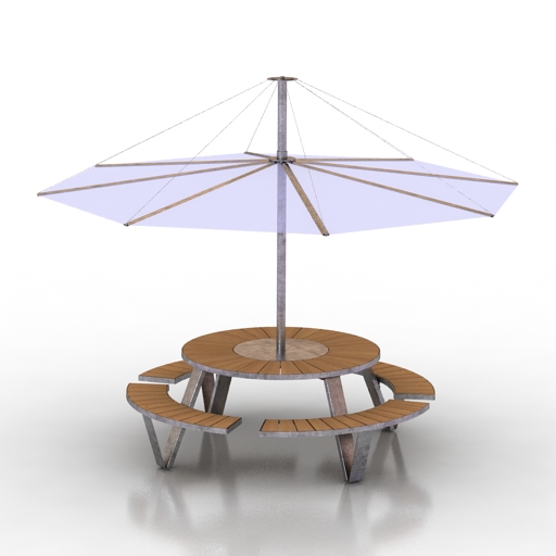 Bench 3D model large preview