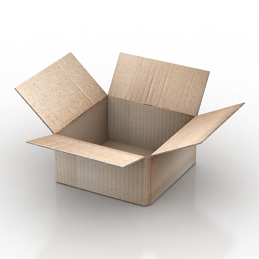 box cardboard 3D Model Preview #6d787b8b