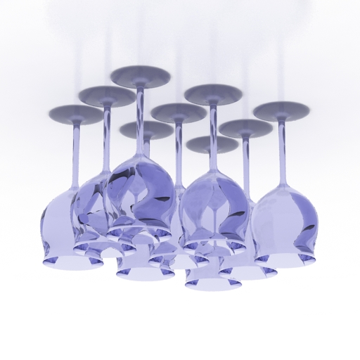 wineglasses set 3D Model Preview #c2554766